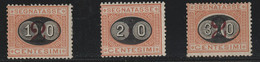 Regno D'Italia 1890 Serie Completa Sass. 17/19 MH* Cv 1600 - Segnatasse