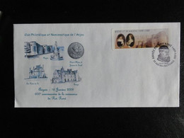 René D'Anjou 2009 - Aix En Provence - Lisa 2 Type BB - Cachet Du Salon - Thème : Chateau D'Angers - Storia Postale