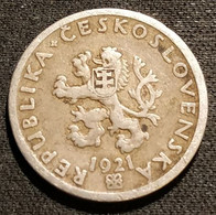 TCHECOSLOVAQUIE - Czechoslovakia - 20 HALERU 1921 - KM 1 - Tchécoslovaquie