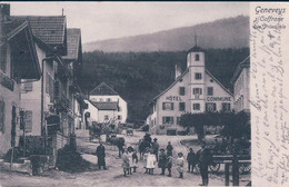 Les Geneveys Sur Coffrane NE, Hôtel De Ville, Rue Animée (11.6.1907) - Coffrane