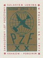 Poland Label - Airplane 1970 (L038): Krakow - Poronin The Route Of Lenin - Vliegtuigen