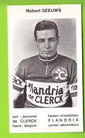 Norbert SEEUWS . 2 Scans. Cyclisme.  Flandria De Clerck - Cyclisme
