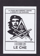 CPM Franc Maçonnerie Tirage 150 Exemplaires Numérotés Signés Par JIHEL CUBA Le Che - Filosofia & Pensatori