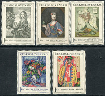 CZECHOSLOVAKIA 1966 National Gallery Paintings I MNH / **..  Michel 1668-72 - Ongebruikt