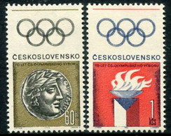 CZECHOSLOVAKIA 1966 Olympic Committee  MNH / **..  Michel  1642-43 - Unused Stamps