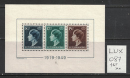 Luxembourg - Yvert BF 7 Bloc Neuf SANS Charnière - Scott#B151 MNH - Grande-Duchesse Charlotte - Blocs & Feuillets