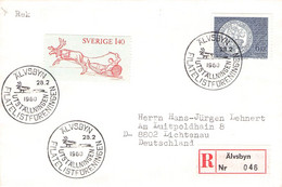 SWEDEN - REGISTERED LETTER 1980 ALVSBYN > LICHTENAU/DE / YZ50 - Brieven En Documenten