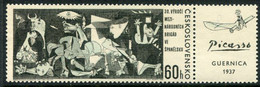 CZECHOSLOVAKIA 1966 International Brigade: Picasso Painting With Label MNH / **.  Michel  1637 Zf - Ongebruikt