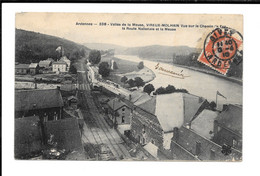 VIREUX-MOLHAIN Vue Sur Le Chemin De Fer, La Route Nationale Et La Meuse - Vallée De La Meuse - Otros & Sin Clasificación