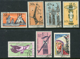 CZECHOSLOVAKIA 1966 Native Americans Exhibition  Used.  Michel  1629-35 - Usados