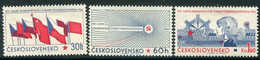 CZECHOSLOVAKIA 1966 Communist Party Congress MNH / **.  Michel  1626-28 - Unused Stamps