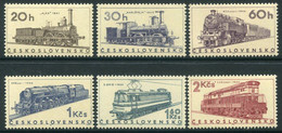 CZECHOSLOVAKIA 1966 Railway Locomotives  MNH / **.  Michel  1603-08 - Unused Stamps