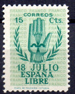 Sello Nº 851 España - 1931-50 Nuevos & Fijasellos