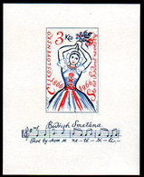 CZECHOSLOVAKIA 1966 Centenary Of Opera "The Bartered Bride" Block  MNH / **.  Michel  Block 23 - Unused Stamps