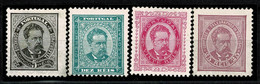 Portugal, 1884/7, # 60/3 Dent. 11 1/2, MH - Unused Stamps