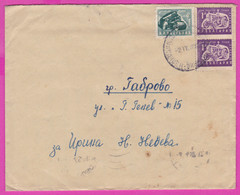 272048 /  Bulgaria Cover 1952 - 1+1+2 Lv. Tractor Road Roller , TPO Train Post Office Sliven - Zimnitsa - Gabrovo - Briefe U. Dokumente