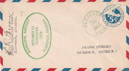 USA 1929   ENTIER POSTAL/GANZSACHE/POSTAL STATIONERY  PLI AERIEN DE FLORENCE - 1921-40