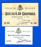 Warssy  52  Billets  2    1915 - Notgeld