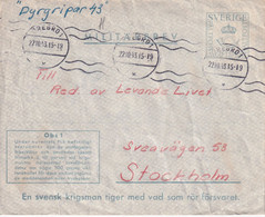 SUEDE   1943  ENTIER POSTAL/GANZSACHE/POSTAL STATIONERY LETTRE MILITAIRE - Militari