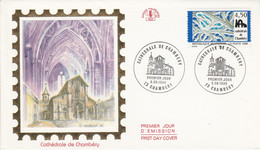 FDC 1996 CATHEDRALE DE CHAMBERY - 1990-1999