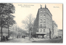 Delcampe - CPA 75013 Boulevard Arago Et Rue Julienne - Paris (13)