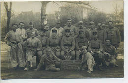 Carte Photo Militaria Soldats Classe 23 Honneur Aux Anciens 313è RACP MAYENCE 1924/1925 ( Cf Légende Au Dos ) - Régiments