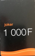 CAMEROUN  -  Recharge  - ORANGE  -  Joker  -  Noir  -  1.000 F - Cameroun