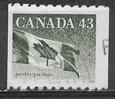 Canada 1992. Scott #1395 (U) Flag - Rollo De Sellos