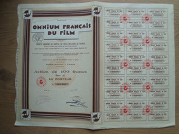 ACTION DE 100 FRANCS OMNIUM FRANCAIS DU FILM - Autres & Non Classés