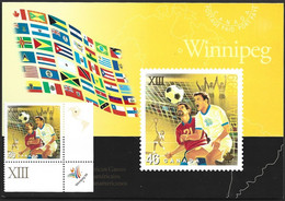 Canada Postal Stationery Port Paye PP Winnipeg Soccer Tennis 42 Nationa Flag Pan American Games - Altri & Non Classificati