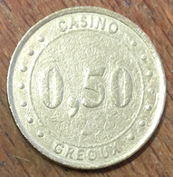 04 GÉOUX-LES-BAINS CASINO JETON DE 0,50 EURO MONNAIE DE PARIS SLOT MACHINE CHIPS TOKENS COINS GAMING - Casino