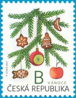 Czech Republic - 2021 - Christmas - Mint Scented Stamp With Spicy Scent - Ongebruikt