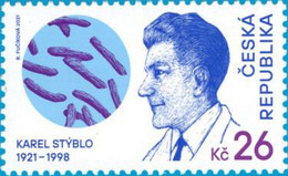 Czech Republic - 2021 - Karel Stýblo, Czech Scientist - Vaccine Against Tuberculosis - Mint Stamp - Ungebraucht