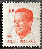 BEL2136U1 - King Baudouin 1st. - 40 F Used Stamp - Belgium - 1984 - 1981-1990 Velghe