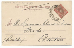 LAGO D'ISEO - DA EDOLO A CASENTINO - 2.6.1900 - SERVIZIO POSTALE LAGO D'ISEO. - Marcophilia