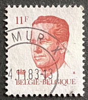 BEL2085U2 - King Baudouin 1st. - 11 F Used Stamp - Belgium - 1983 - 1981-1990 Velghe