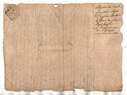 VP18.464 - Auvergne - Cachet De Généralité - SALERS - Acte De 1788 - Obligation - SAINT MARTIN VALMEROUX - Gebührenstempel, Impoststempel