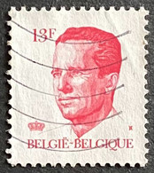 BEL2202U1 - King Baudouin 1st. - 13 F Used Stamp - Belgium - 1986 - 1981-1990 Velghe