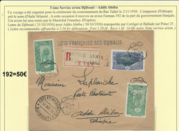 Lettre Par Avion 3ème Service Avion Djibouti-Addis Abeba 192 - Storia Postale