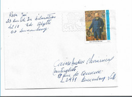 Lux186 / LUXEMBURG - Einzelfrankatur Emilie Matrisch Zum Europa Tarif - Storia Postale