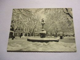 CPSM Munster - Place Du Marché Sous La Neige - Munster