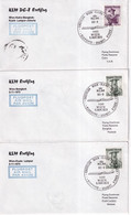 1973 - AVIATION KLM - 3 ENVELOPPES De WIEN (AUTRICHE)  => THAILANDE / EGYPTE / MALAISIE - Altri & Non Classificati