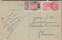 CARTE. GUINEE. VILLAGE DIOLA. CONAKRY POUR LAVAVEIX LES MINES - Covers & Documents