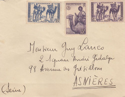 LETTRE. MAURITANIE POUR ASNIERES. - Cartas & Documentos