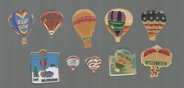 PINS PIN'S  MONTGOLFIERE 322 PHOTO FROMAGE CAPRICE TOUPRET CANSON CA USA IBIS AIR LIQUIDE LOT 10 PINS - Disney