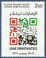 United Arab Emirates 2015, UAE Innovates, MNH Unuual Single Stamp - Emirati Arabi Uniti
