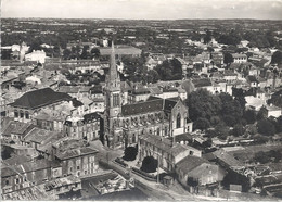 CPSM La Chataigneraie L'Eglise Et Vue Générale Aérienne - La Chataigneraie