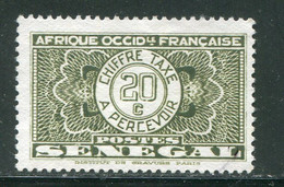 SENEGAL- Taxe Y&T N°25- Neuf Sans Gomme - Postage Due