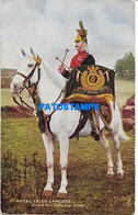 173628 IRELAND COSTUMES ROYAL IRISH LANCERS DRUMMER A HORSE POSTAL POSTCARD - Autres & Non Classés