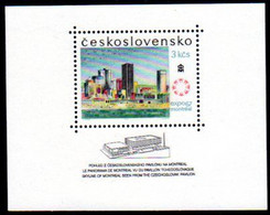 CZECHOSLOVAKIA 1967 EXPO '67 Montreal Block MNH / **.  Michel  Block 26 - Nuovi